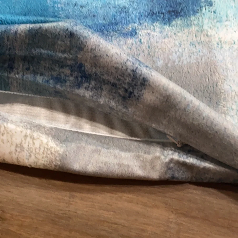 Square decorative pillow cases blue aqua‎ - 2